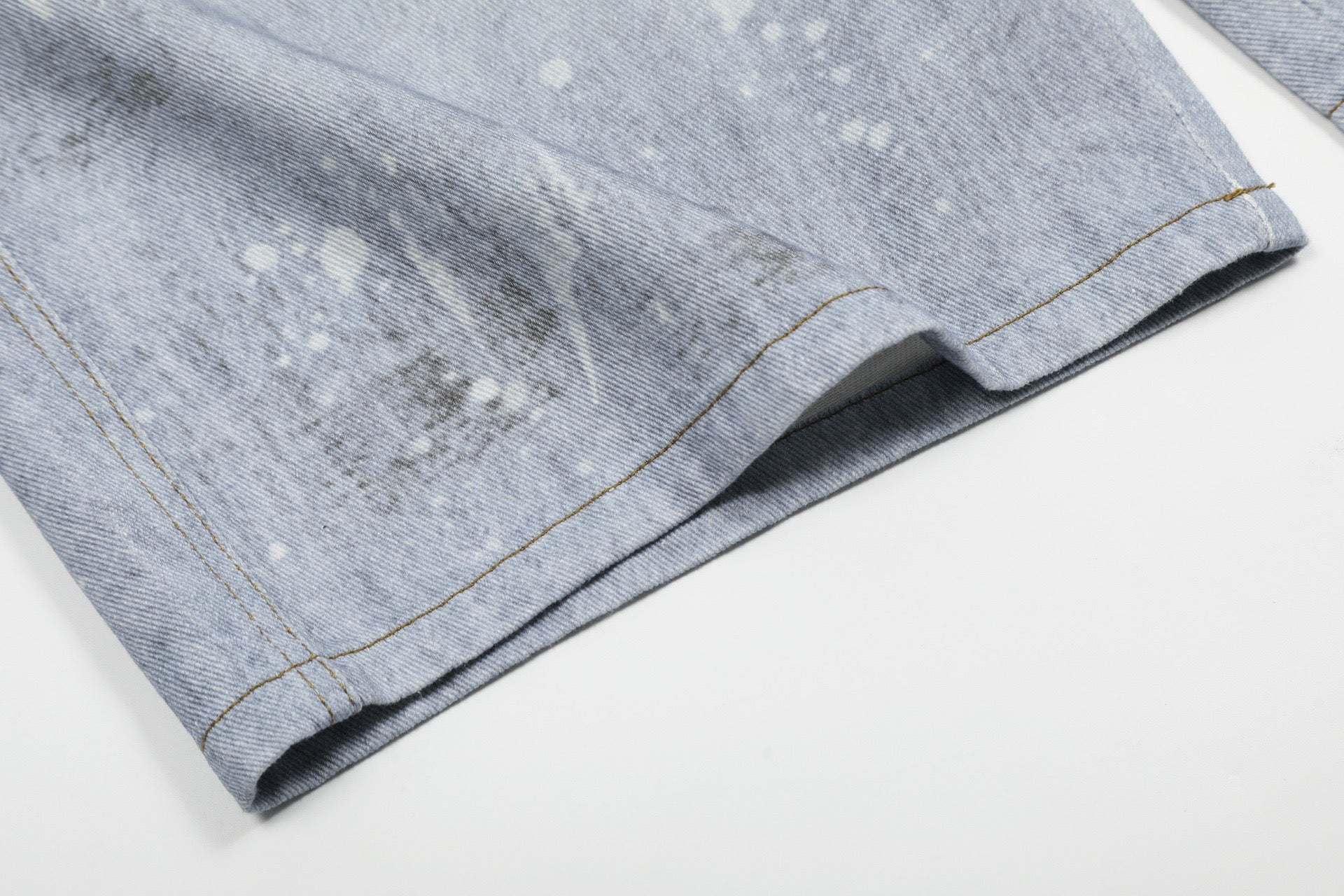 Omirad Gem Chain Denim Shorts