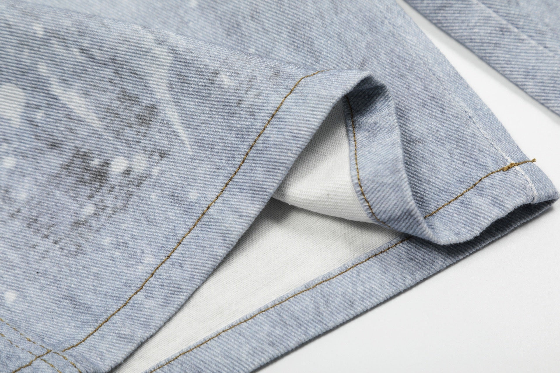 Omirad Gem Chain Denim Shorts