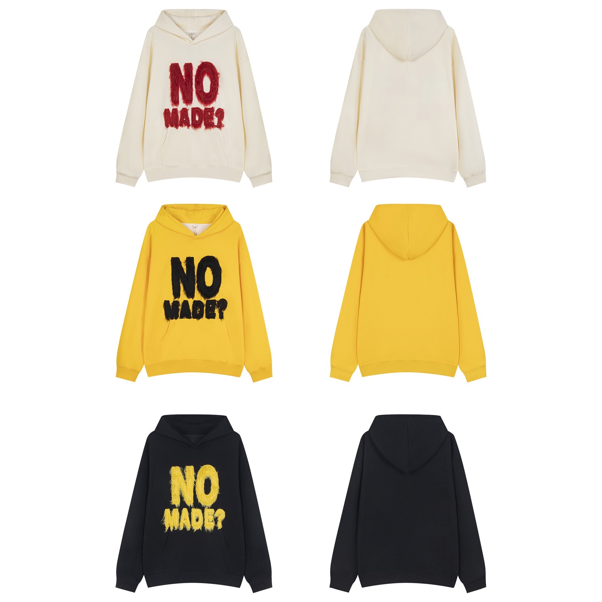 Omirad “NO MADE?” Furry Letter Hoodie