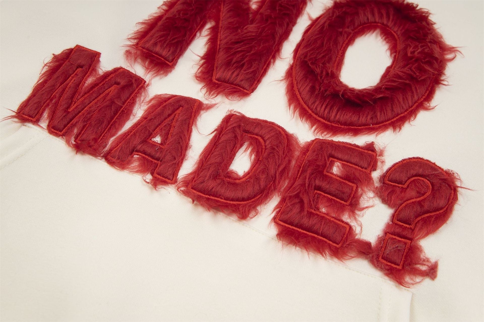 Omirad “NO MADE?” Furry Letter Hoodie