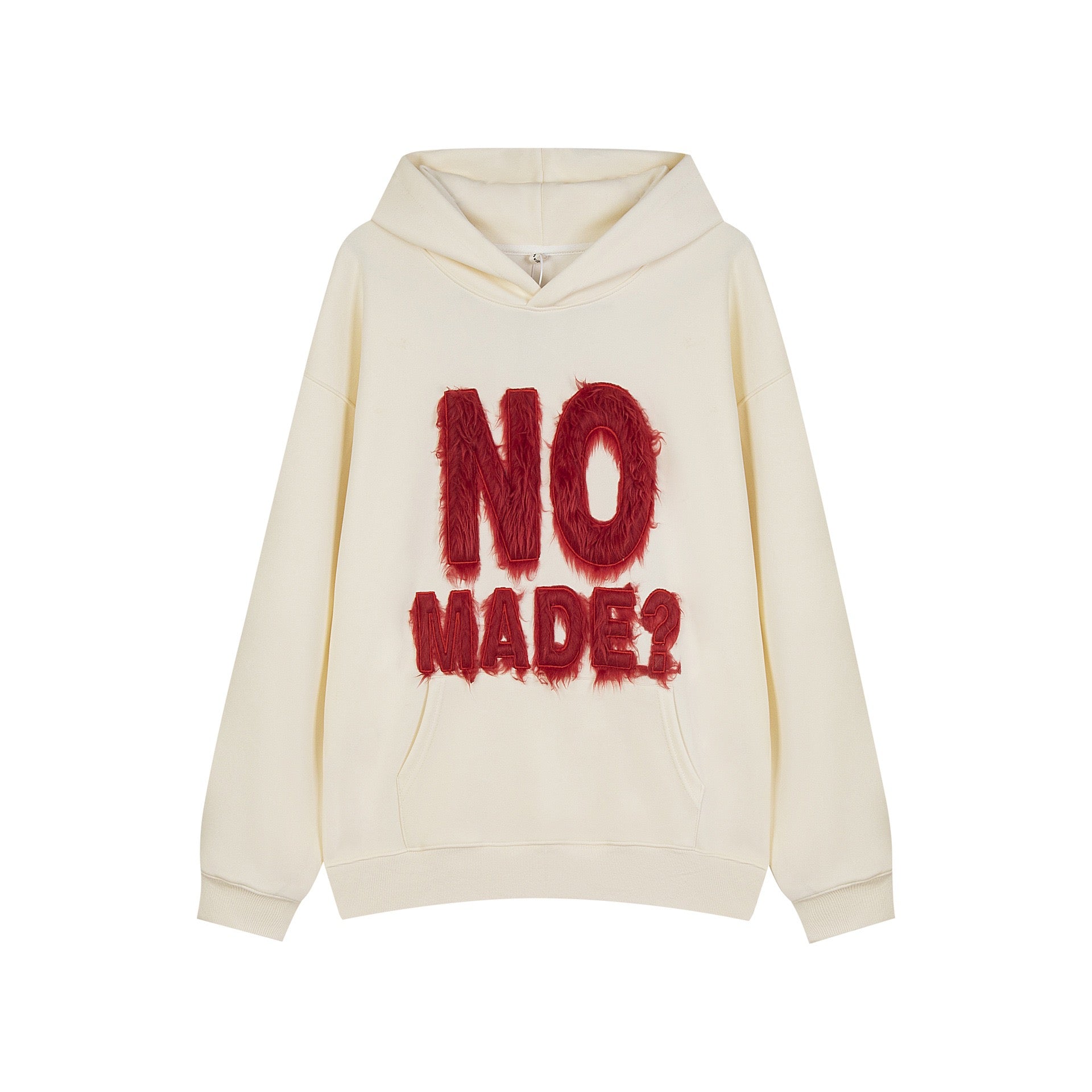 Omirad “NO MADE?” Furry Letter Hoodie