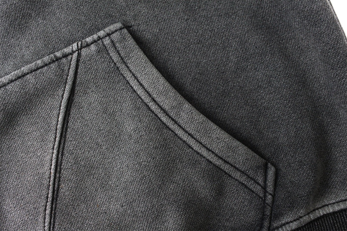 Omirad Full-Zip Masked Washed Hoodie