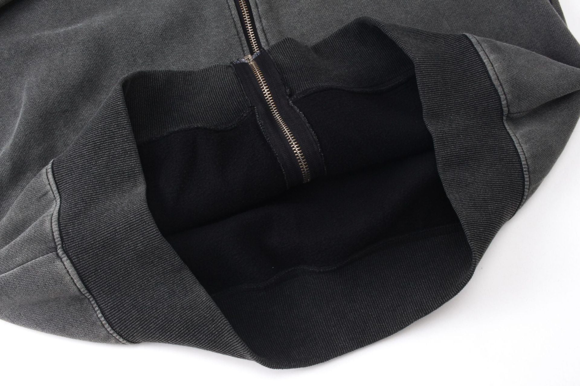 Omirad Full-Zip Masked Washed Hoodie