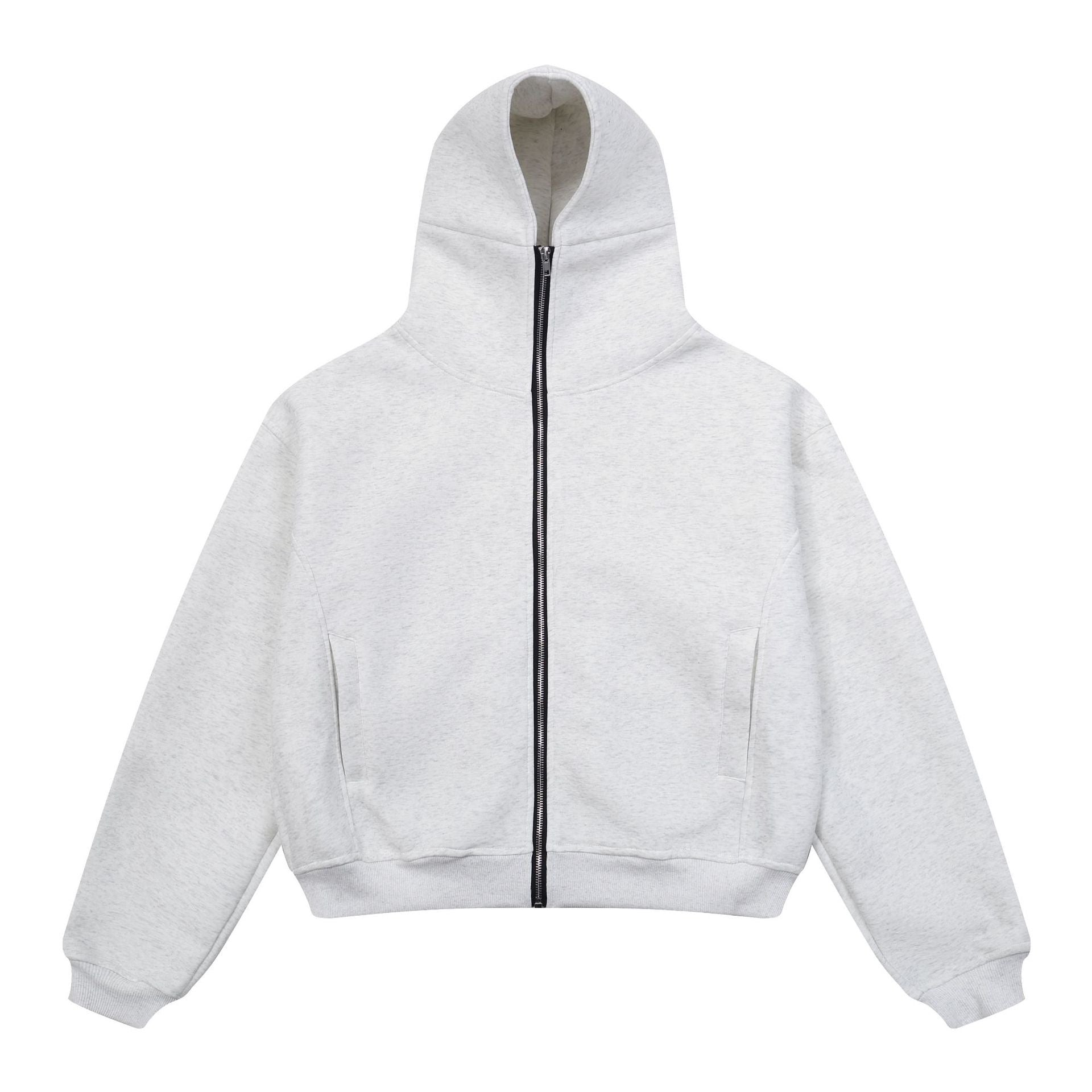 Omirad Minimal High-Neck Zip Hoodie