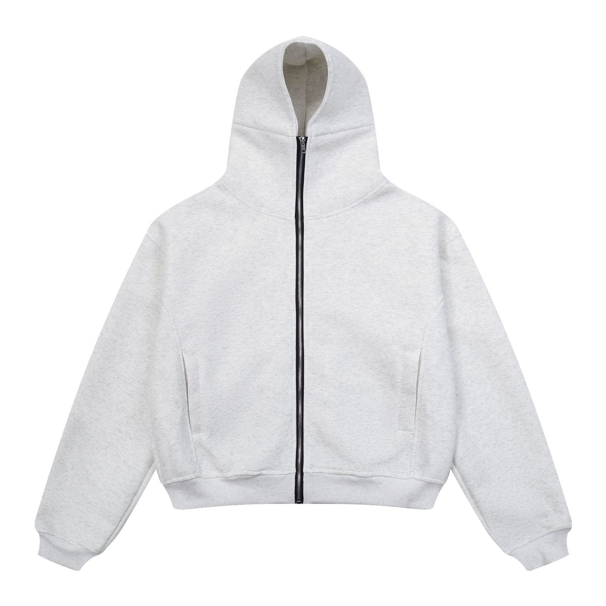 Omirad Minimal High-Neck Zip Hoodie