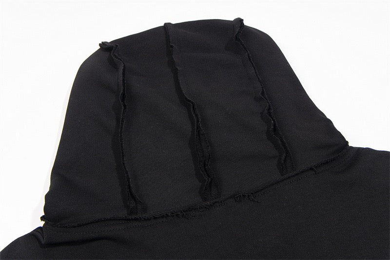 Omirad Gothic Dragon Graphic Zip-Up Hoodie