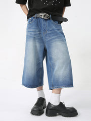 Omirad Clean Cut Denim Shorts