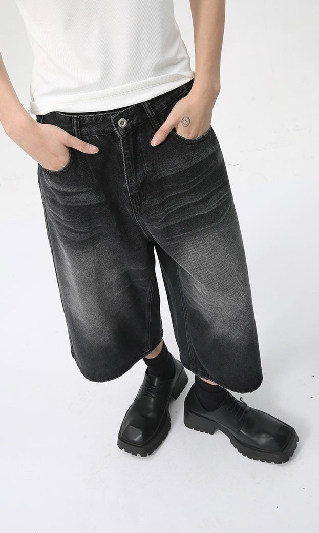 Omirad Clean Cut Denim Shorts
