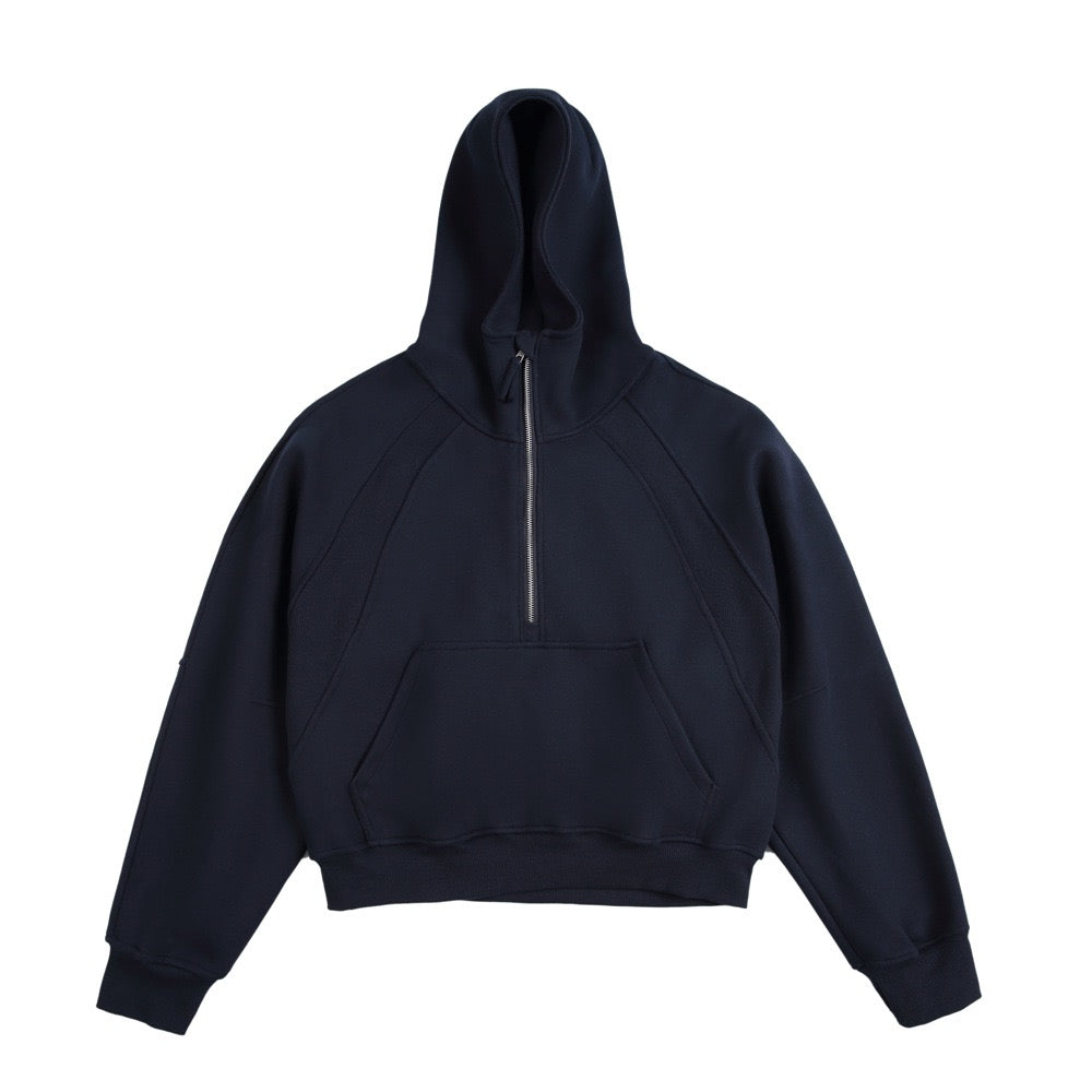 Omirad Essential Half-Zip Cropped Hoodie
