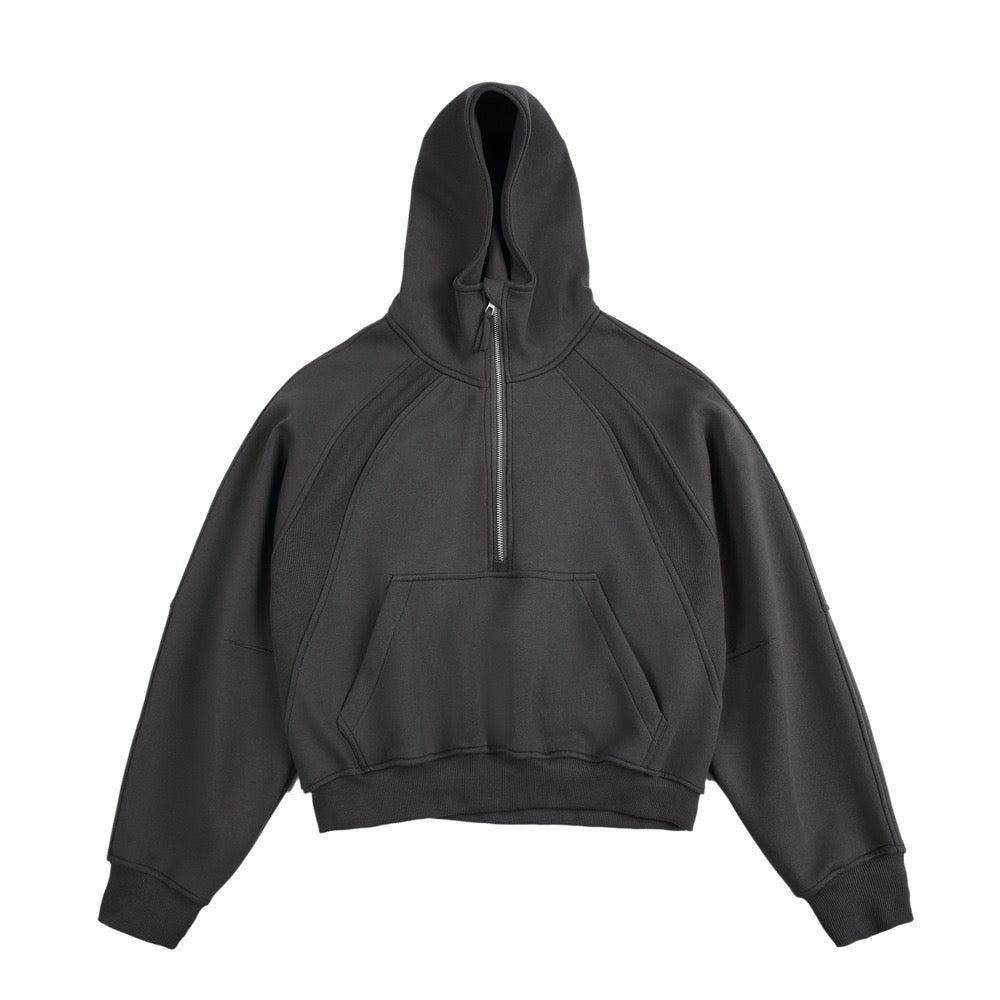 Omirad Essential Half-Zip Cropped Hoodie