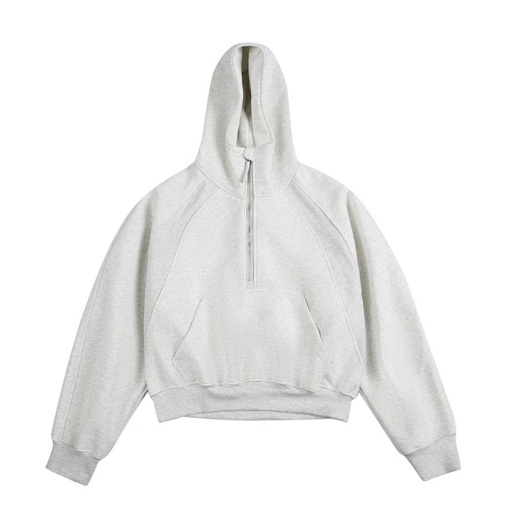 Omirad Essential Half-Zip Cropped Hoodie