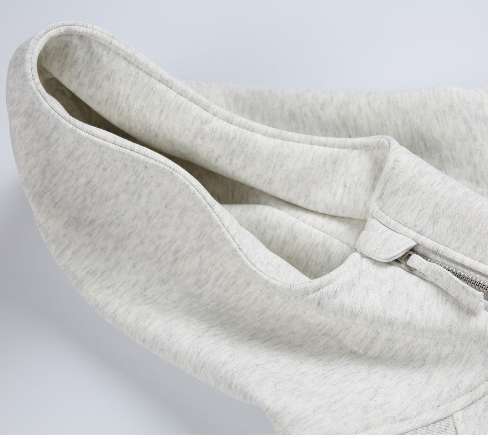 Omirad Essential Half-Zip Cropped Hoodie