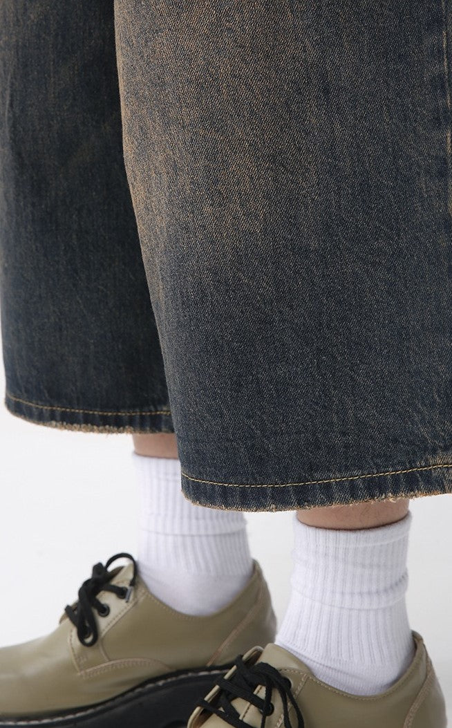 Omirad Clean Cut Denim Shorts