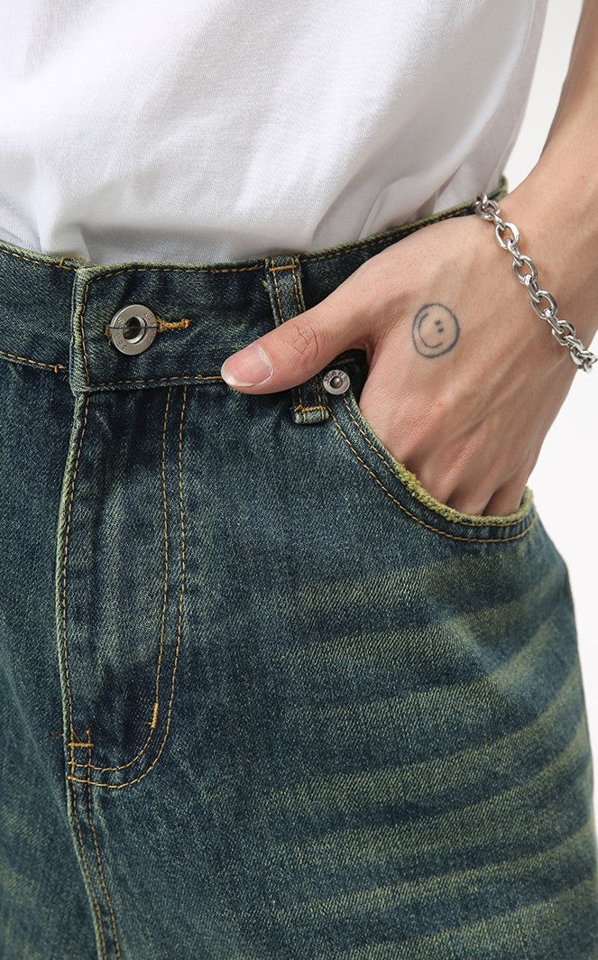 Omirad Clean Cut Denim Shorts