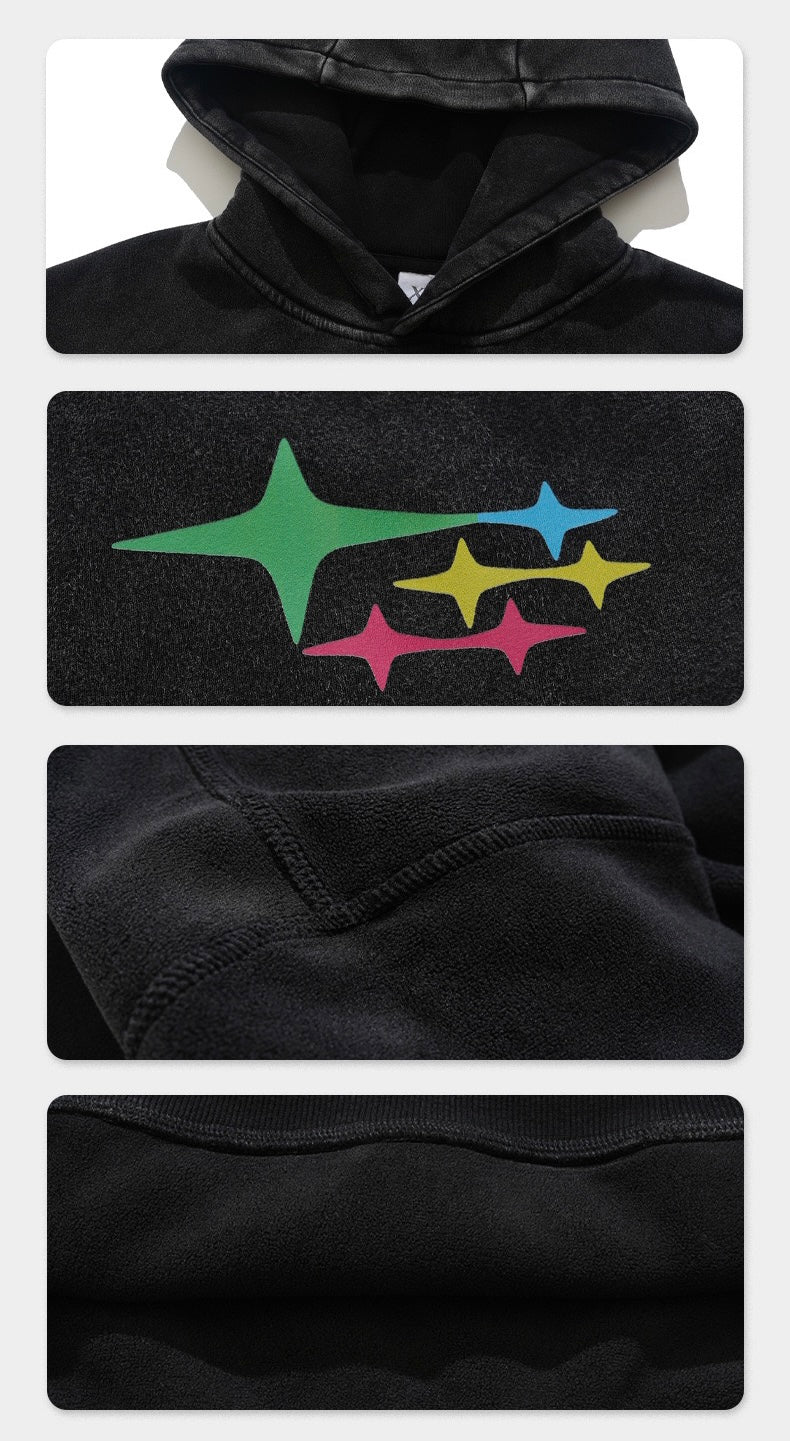 Omirad Graphic Washed Pullover Hoodie