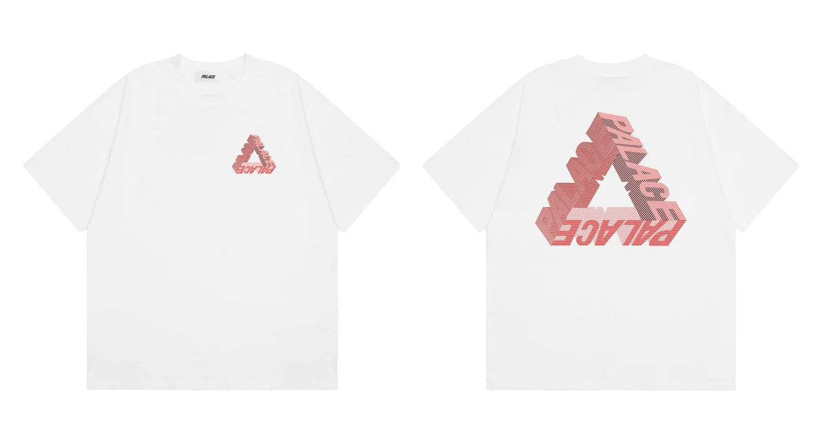 Palace White Pink Gradient Tri-Ferg Graphic Tee