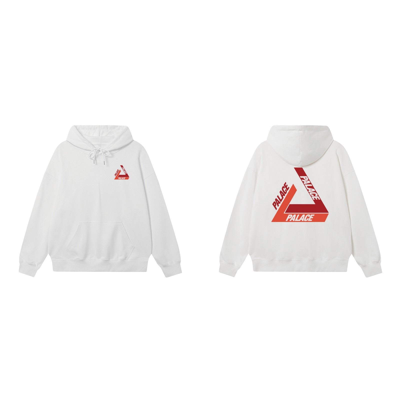 Palace White Red Gradient Tri-Ferg Hoodie