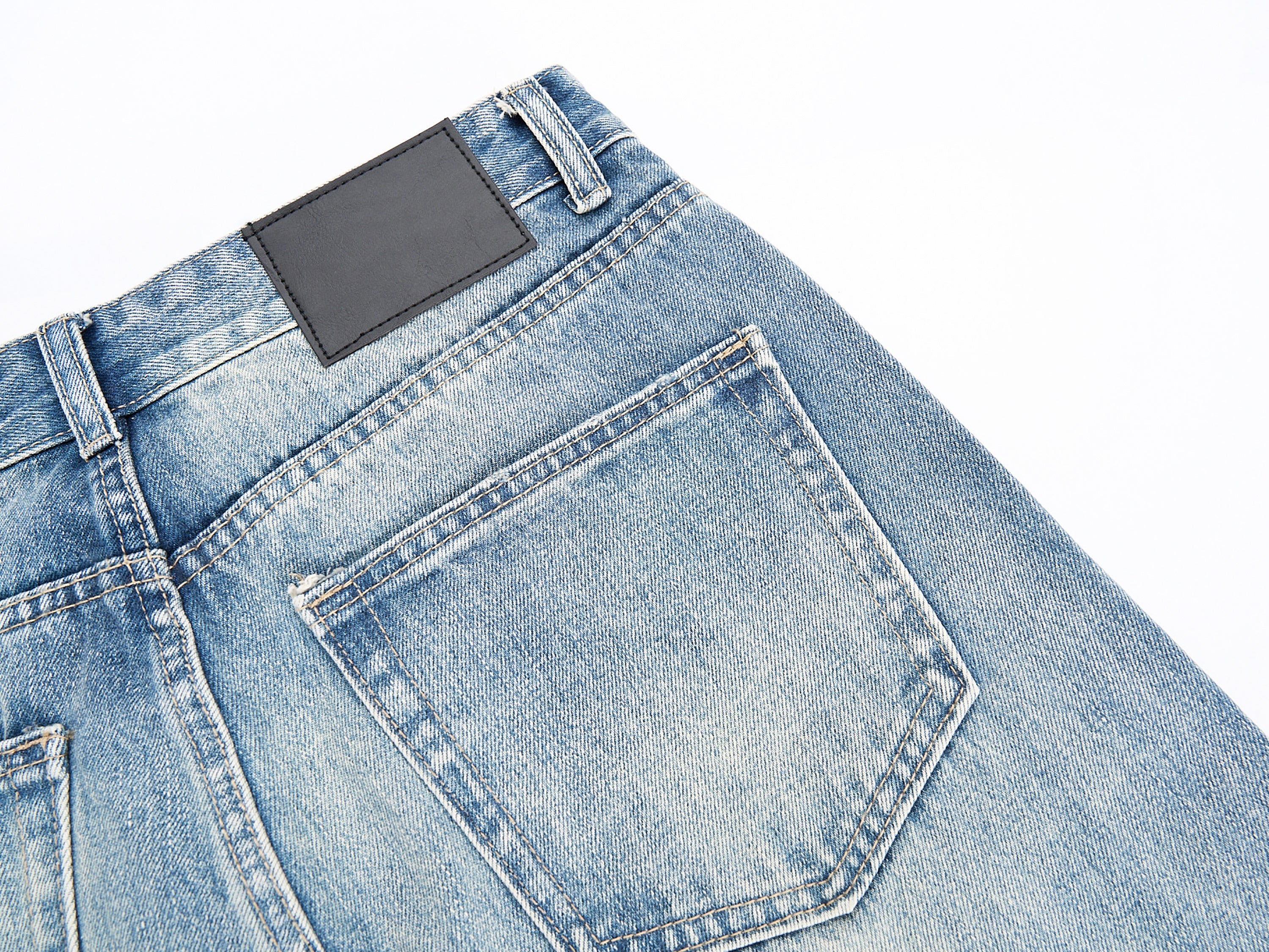 Omirad Washed Wide-Leg Denim Jeans