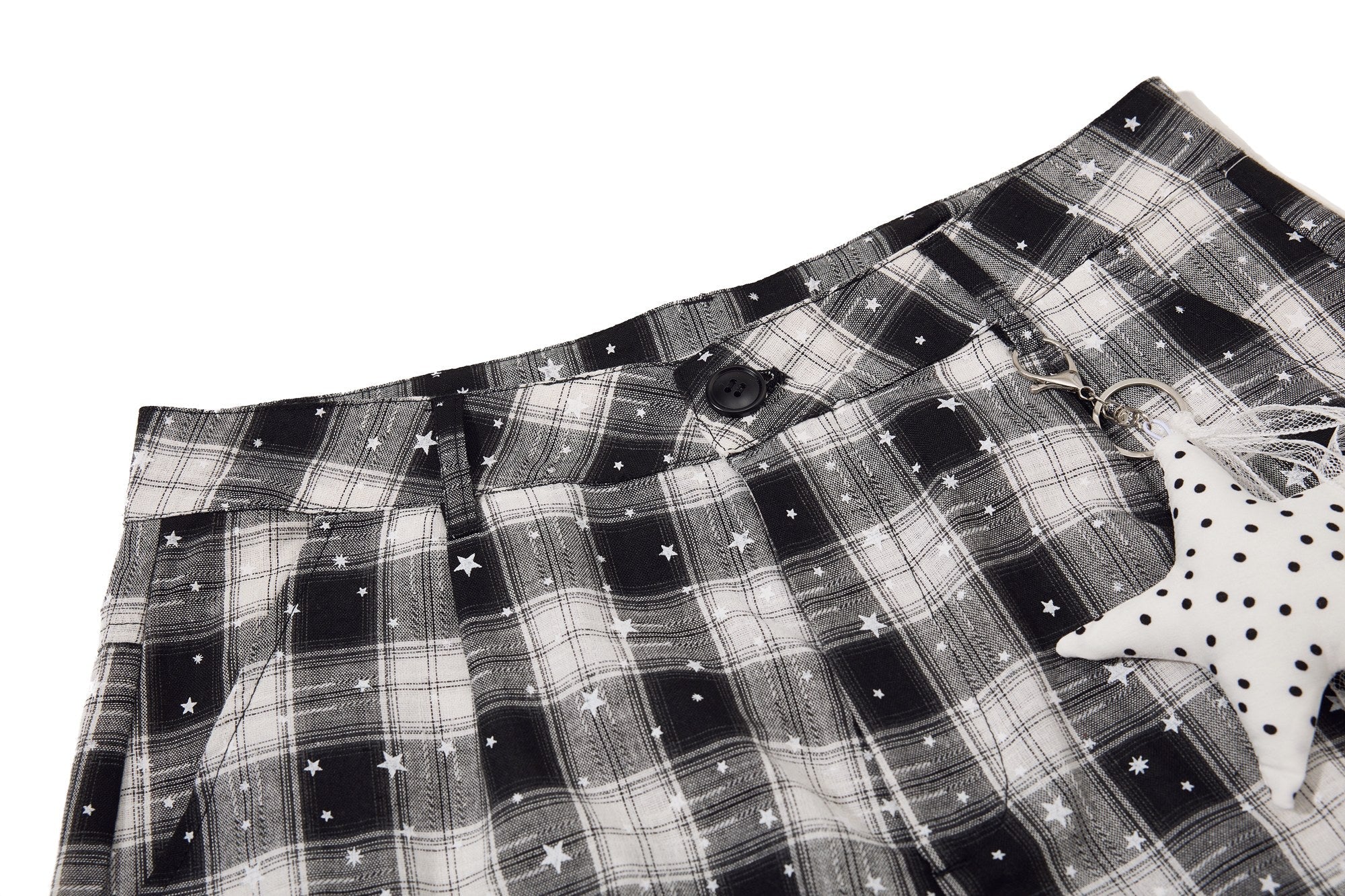 Omirad Plaid Star Cargo Shorts