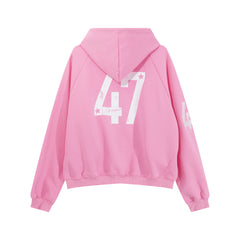 Omirad Pastel Unicorn Varsity Zip Hoodie