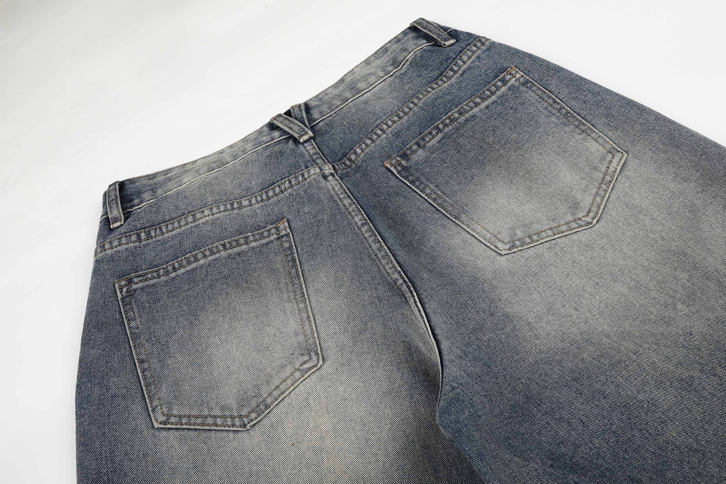 Omirad Distressed Wide-Leg Jeans