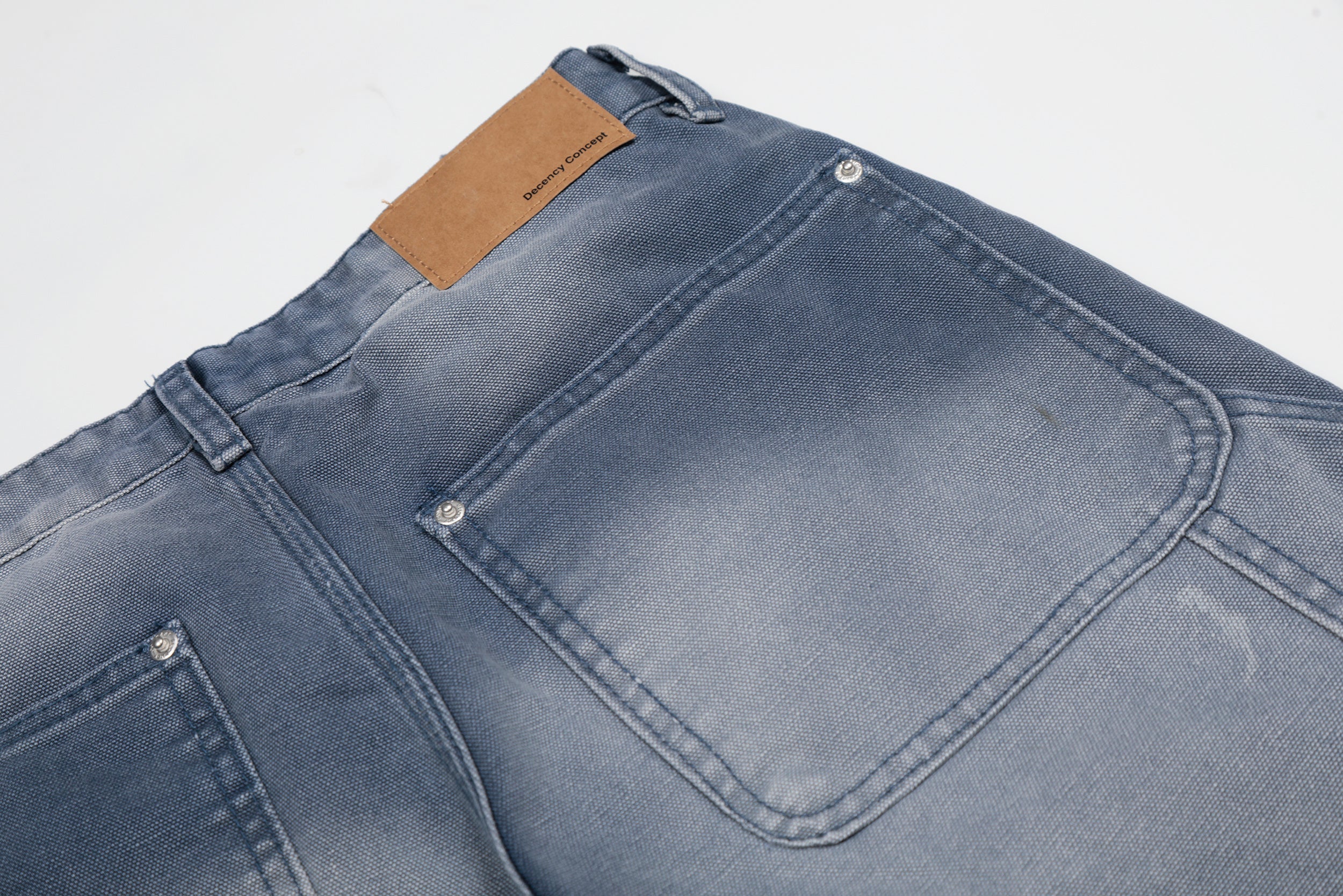 Omirad Washed Wrinkle Effect Denim Jeans