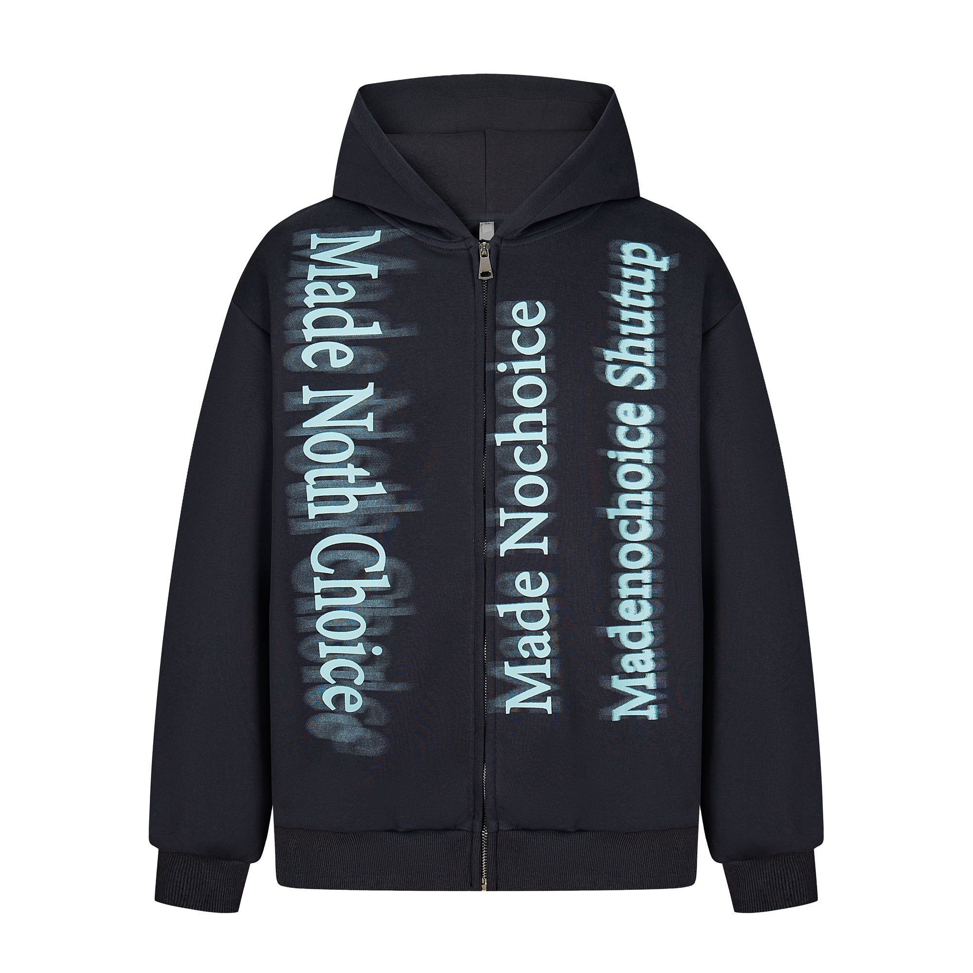 Omirad Gradient Letter Zip Hoodie