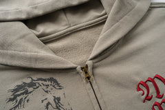 Omirad Graphic Zip-Up Hoodie