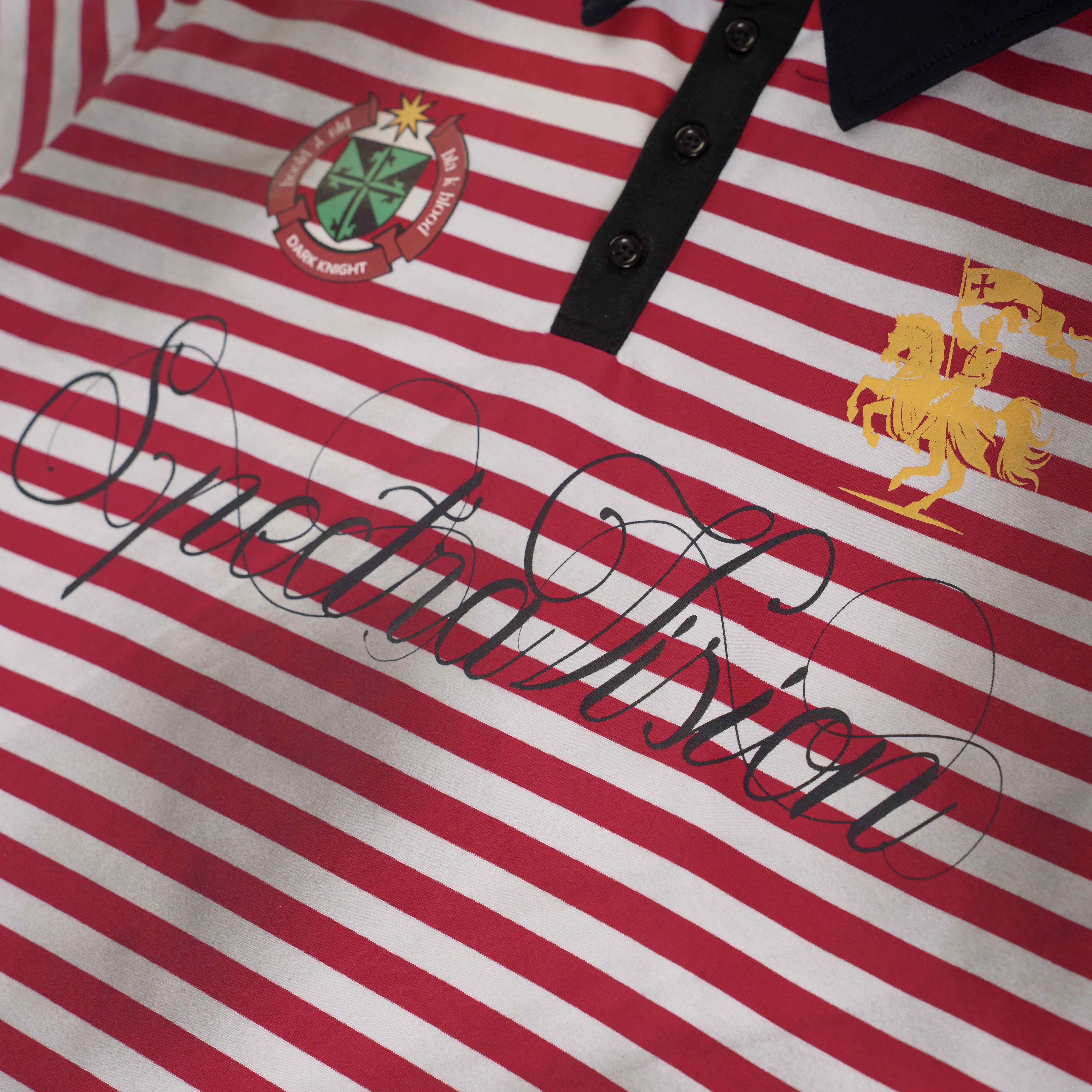Omirad “Stripe Crest Polo Tee”