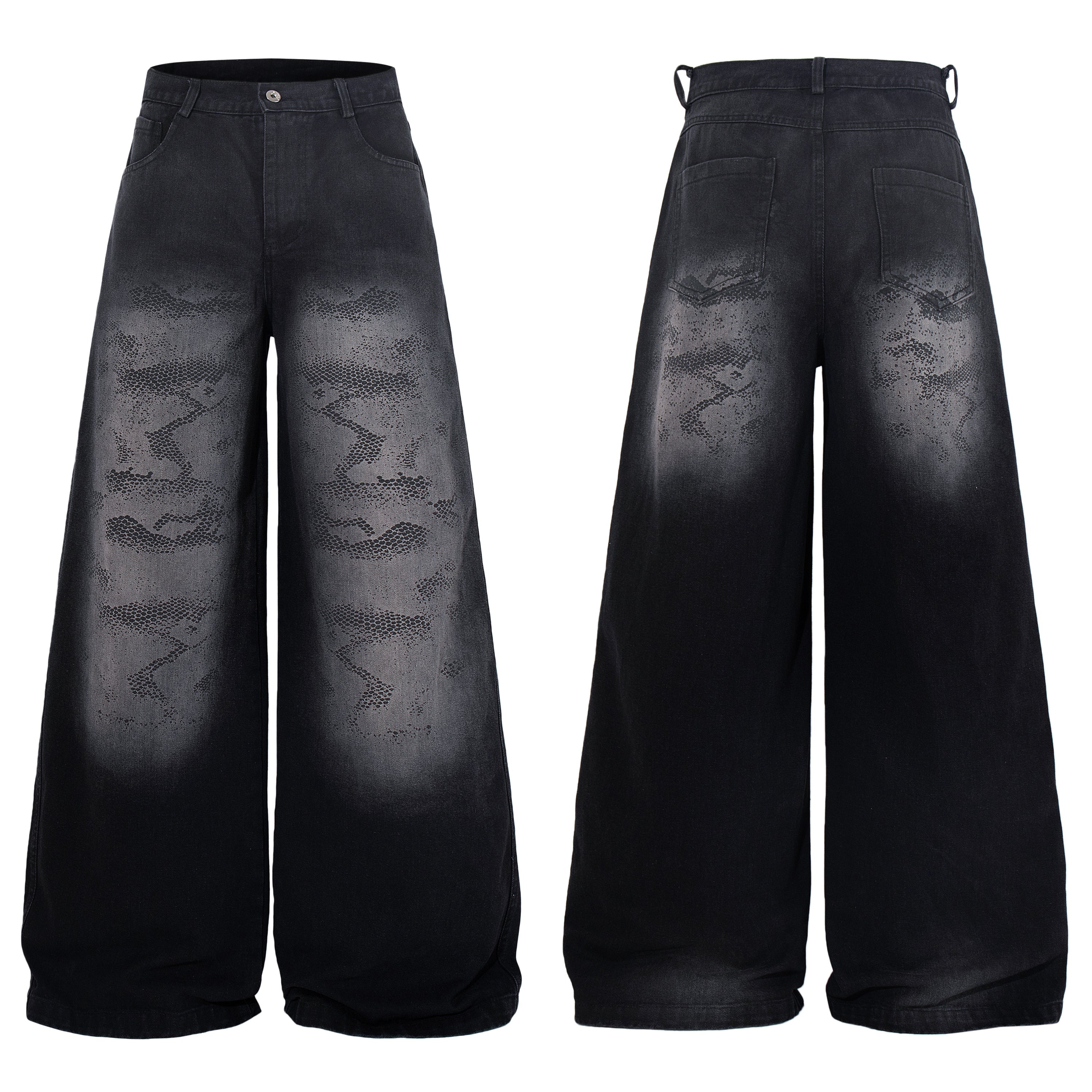 Omirad Shadow Camo Wide-Leg Pants