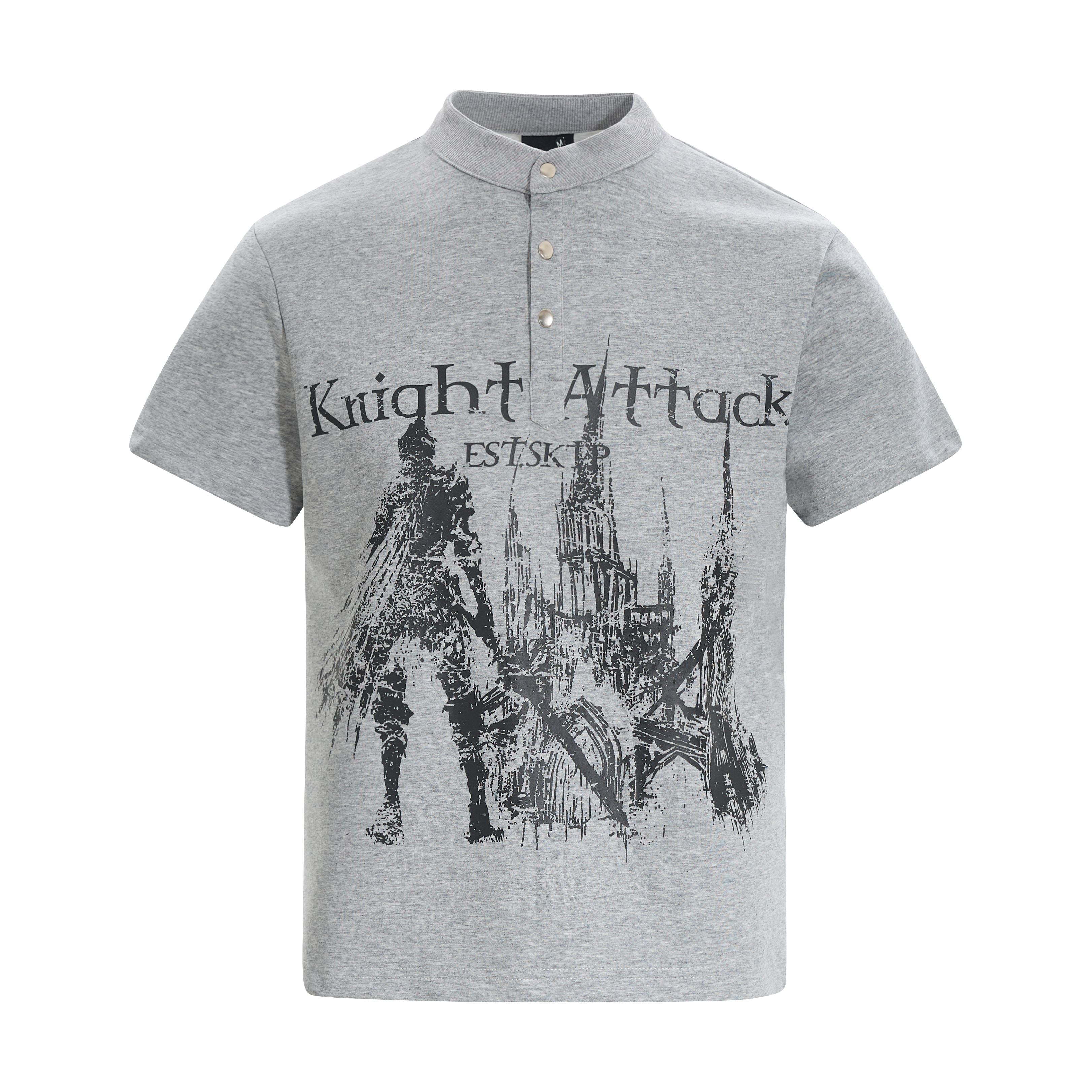 Omirad “Knight Attack Graphic Polo Tee”
