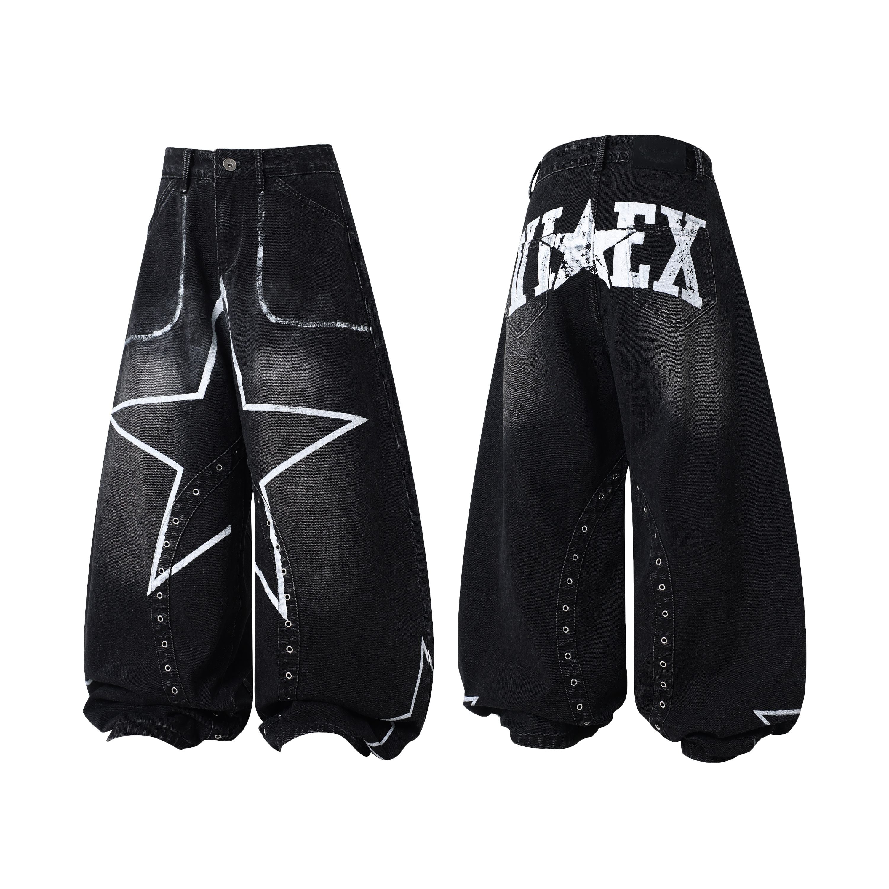 Omirad Star Fade Baggy Jeans