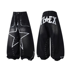Omirad Star Fade Baggy Jeans