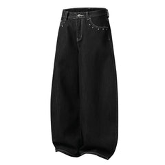 Omirad “Angel Wing Wide-Leg Denim Jeans”