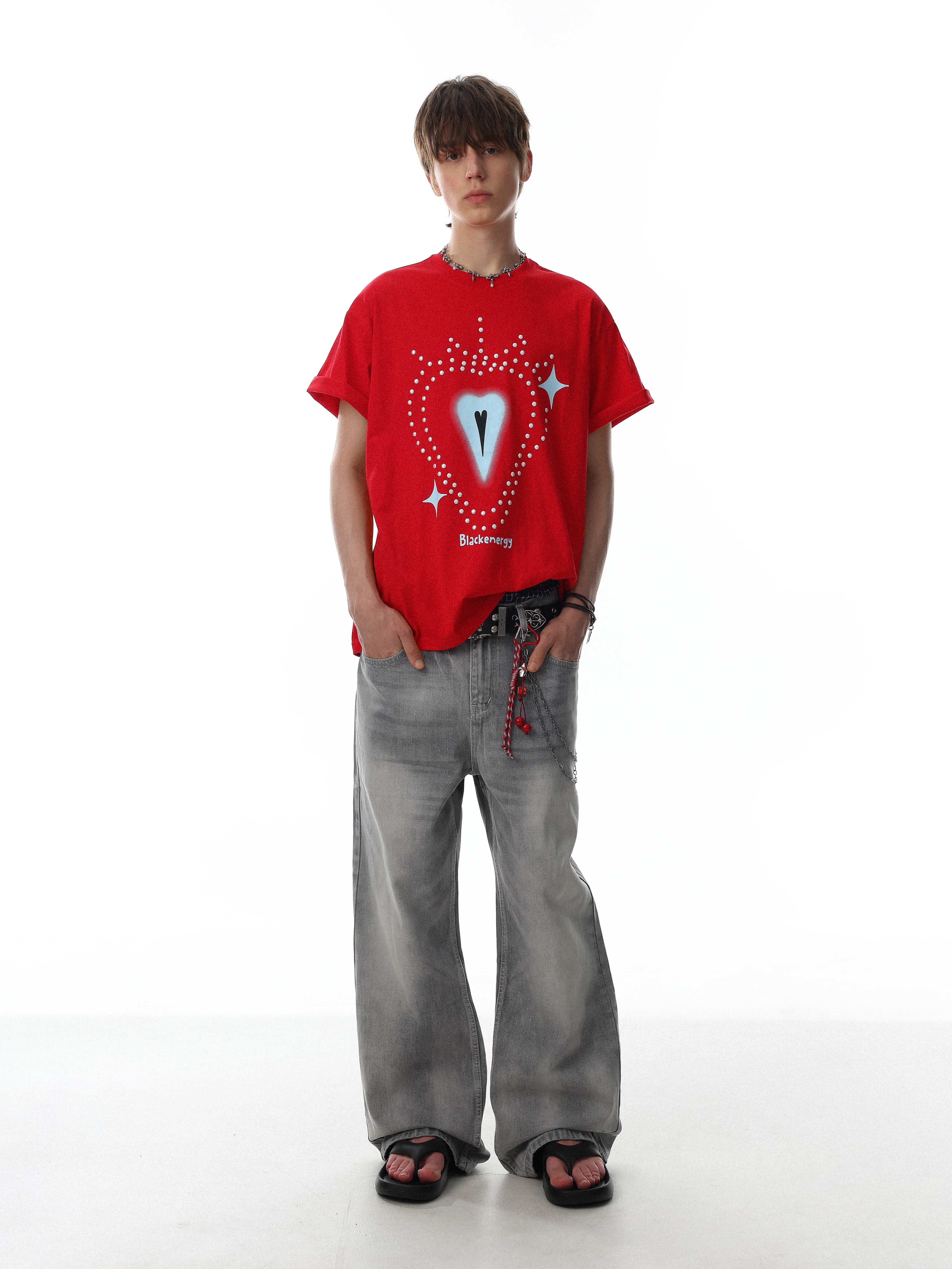 Omirad “Crystal Heart Graphic Tee”