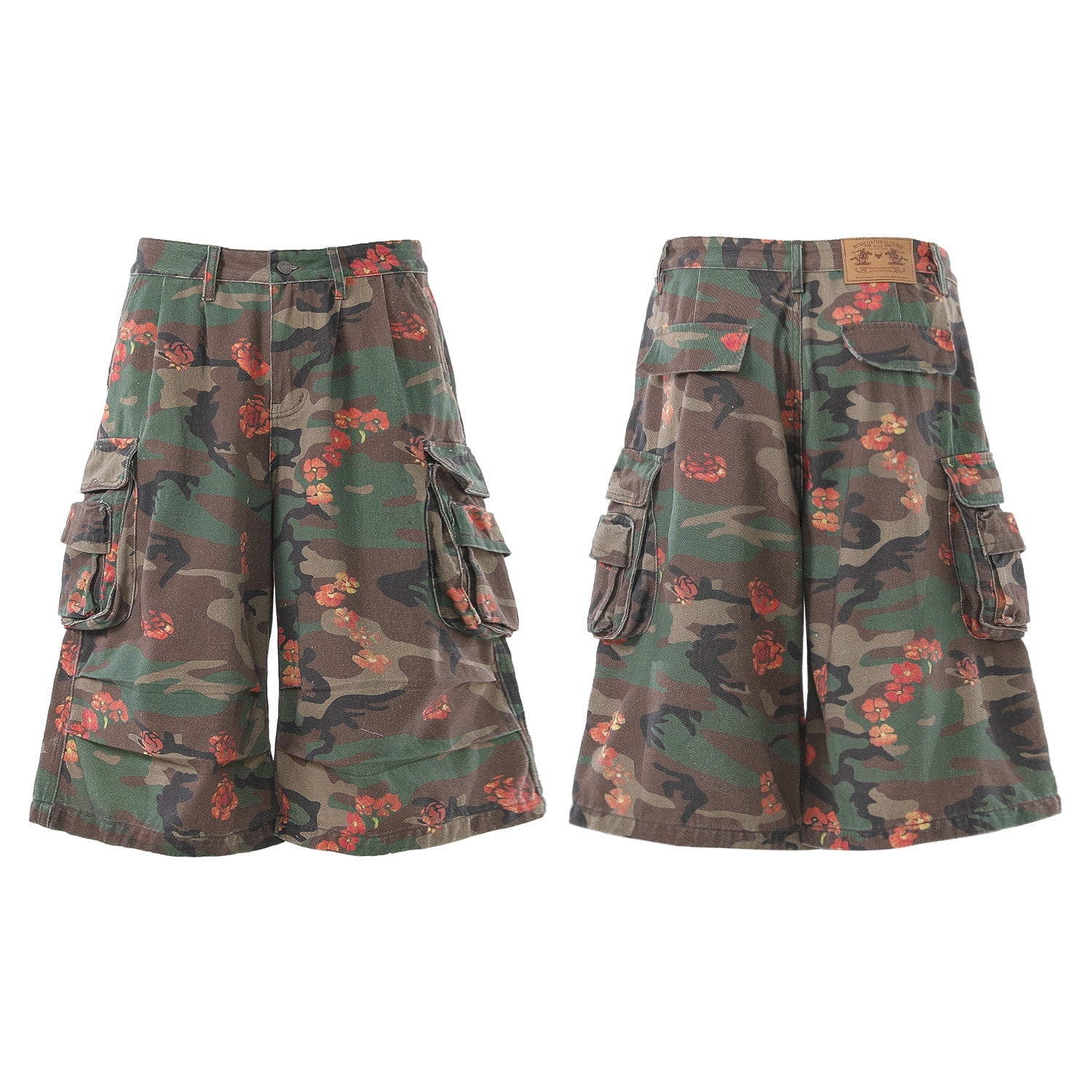 Omirad “Floral Camo Cargo Shorts”