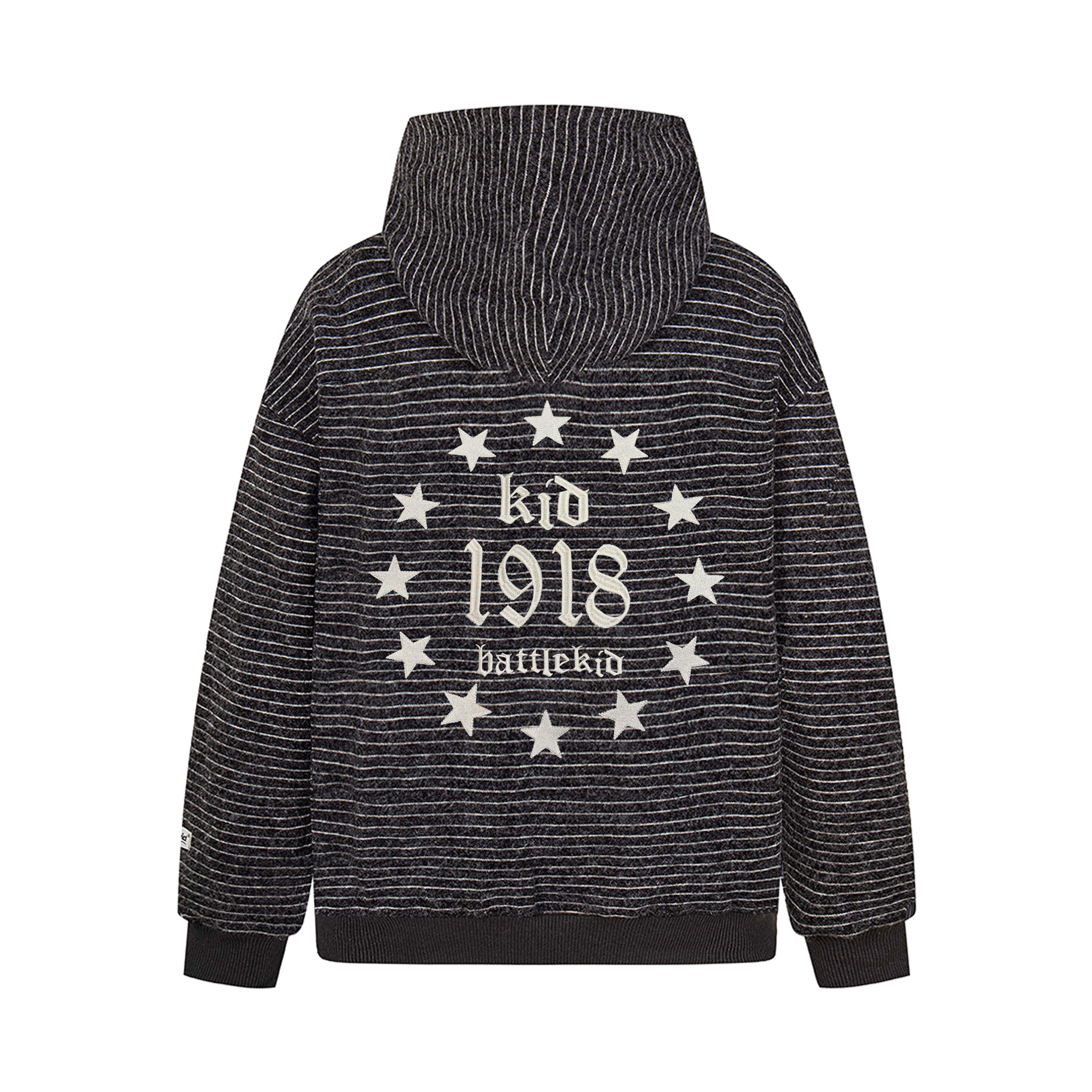 Omirad Striped Knit Zip Hoodie