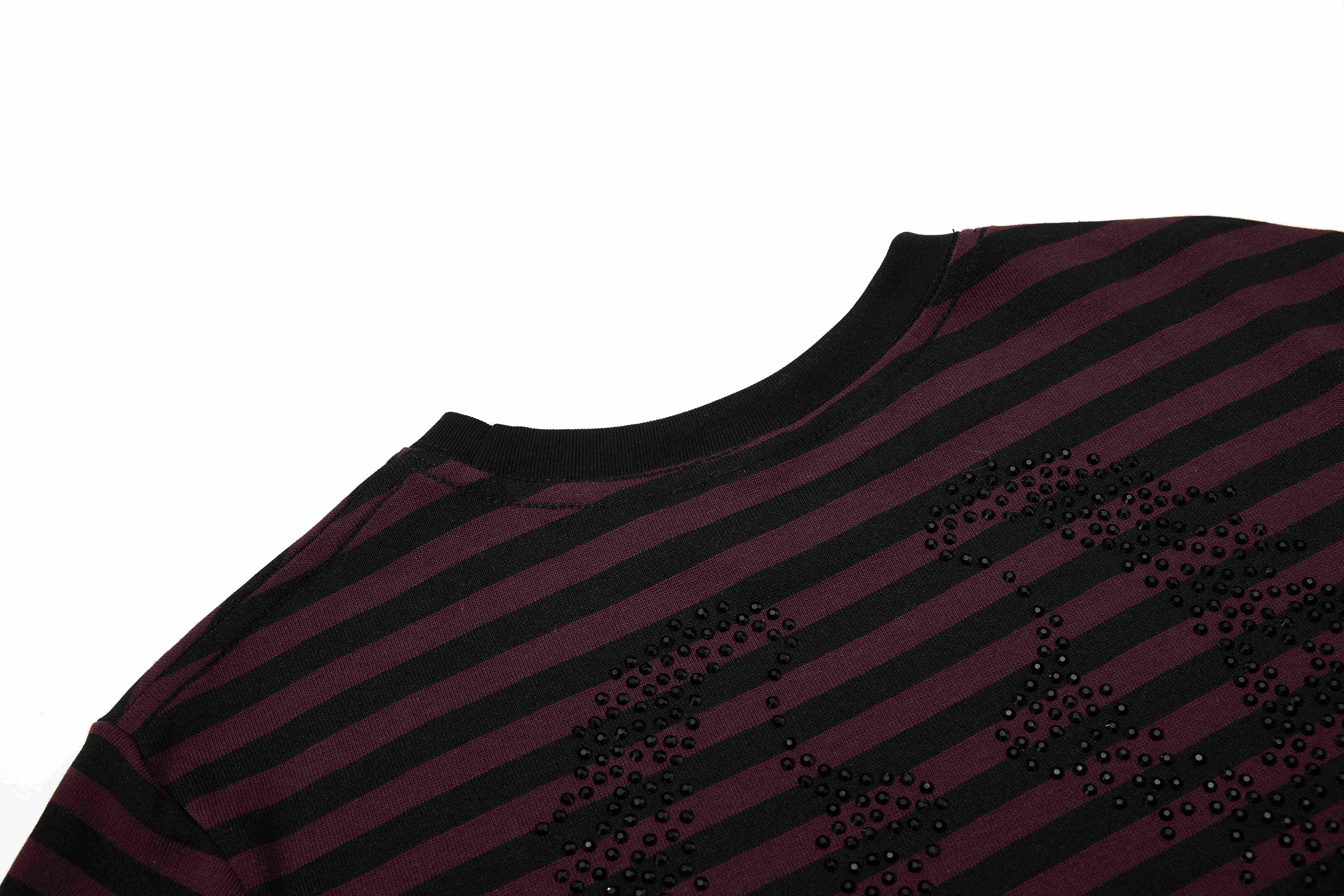 Omirad Rhinestone Stripe Tee