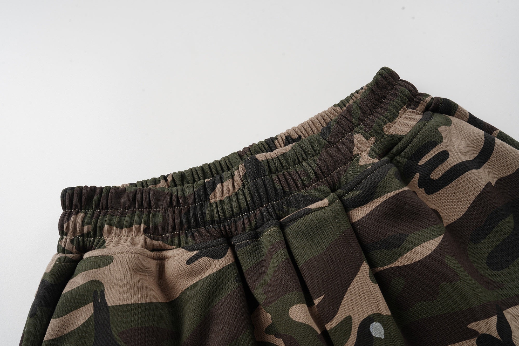Omirad Camo Patchwork Baggy Shorts