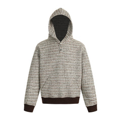 Omirad Textured Knit Hooded Sweatshirt