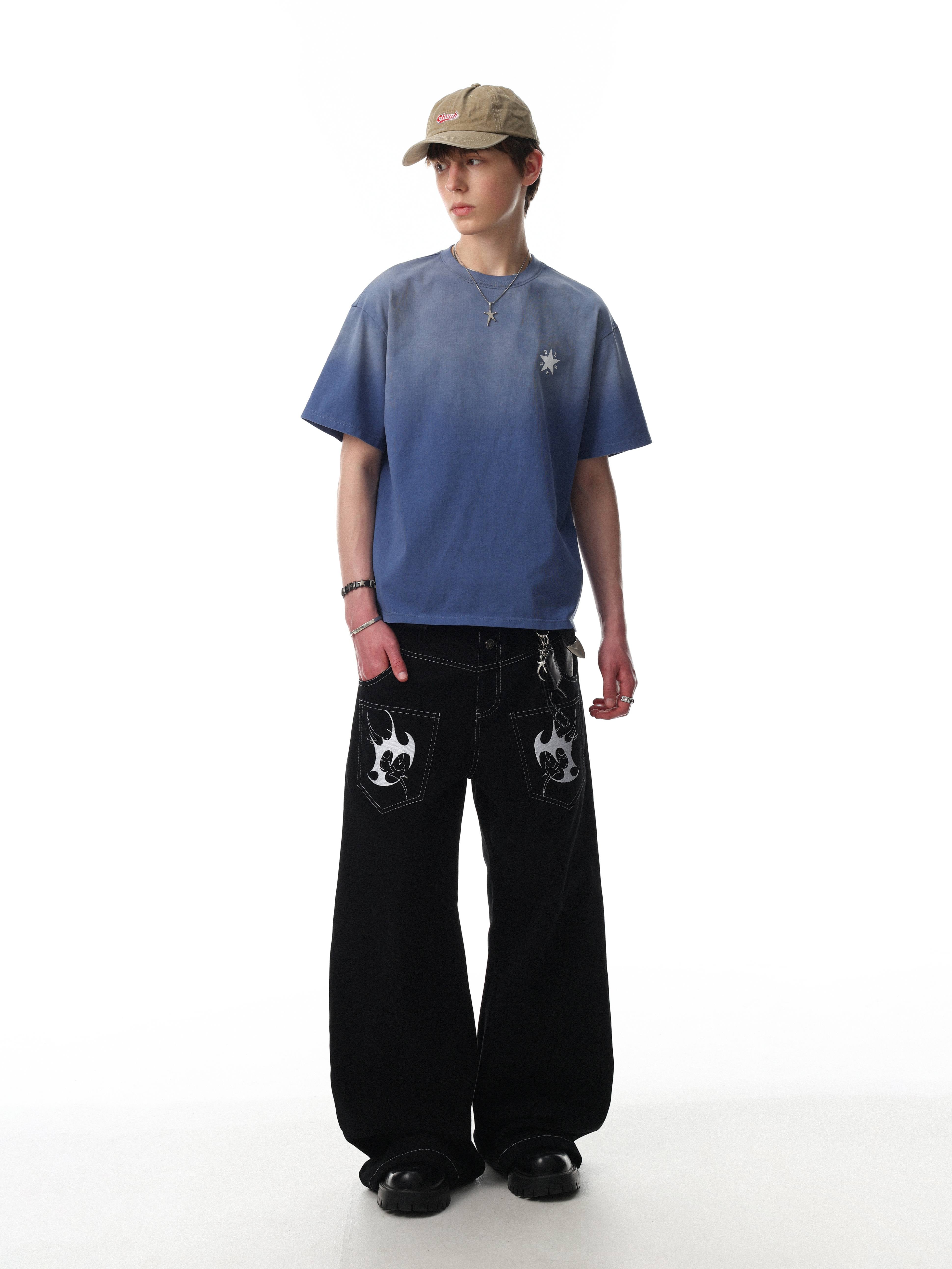 Omirad “Star Fade Back Graphic Tee”