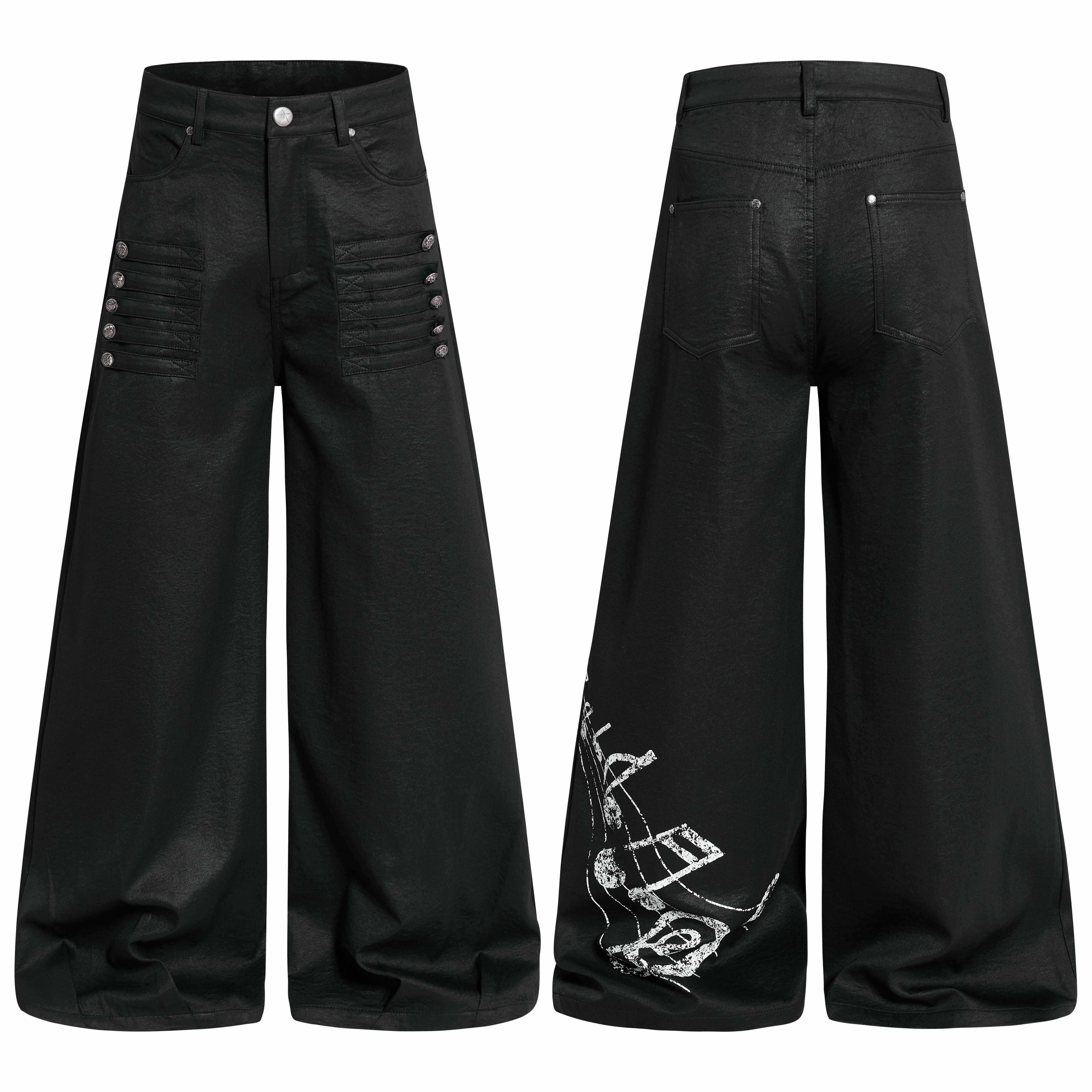 Omirad Gothic Wide-Leg Pants