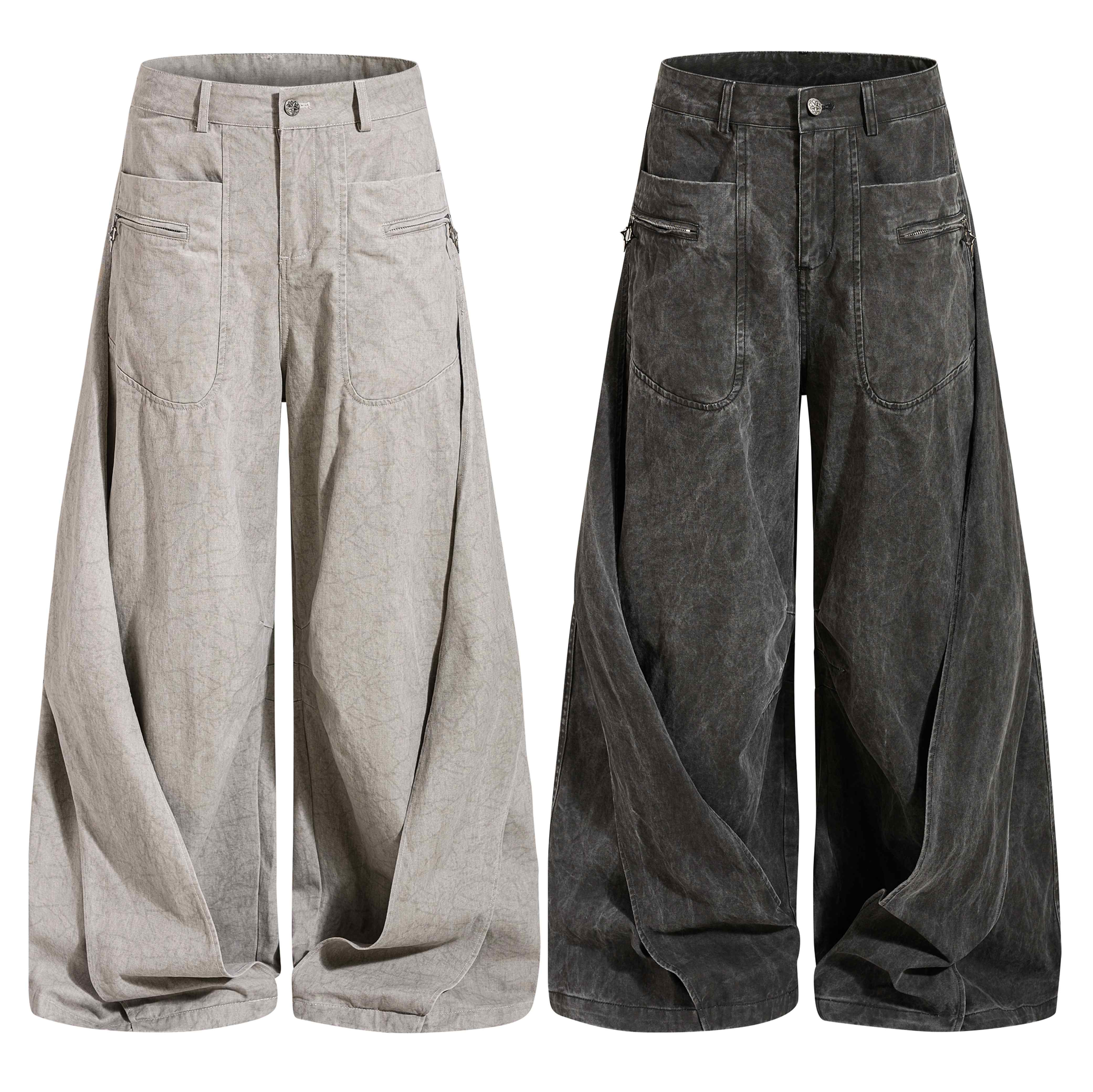 Omirad Washed Balloon Denim Jeans