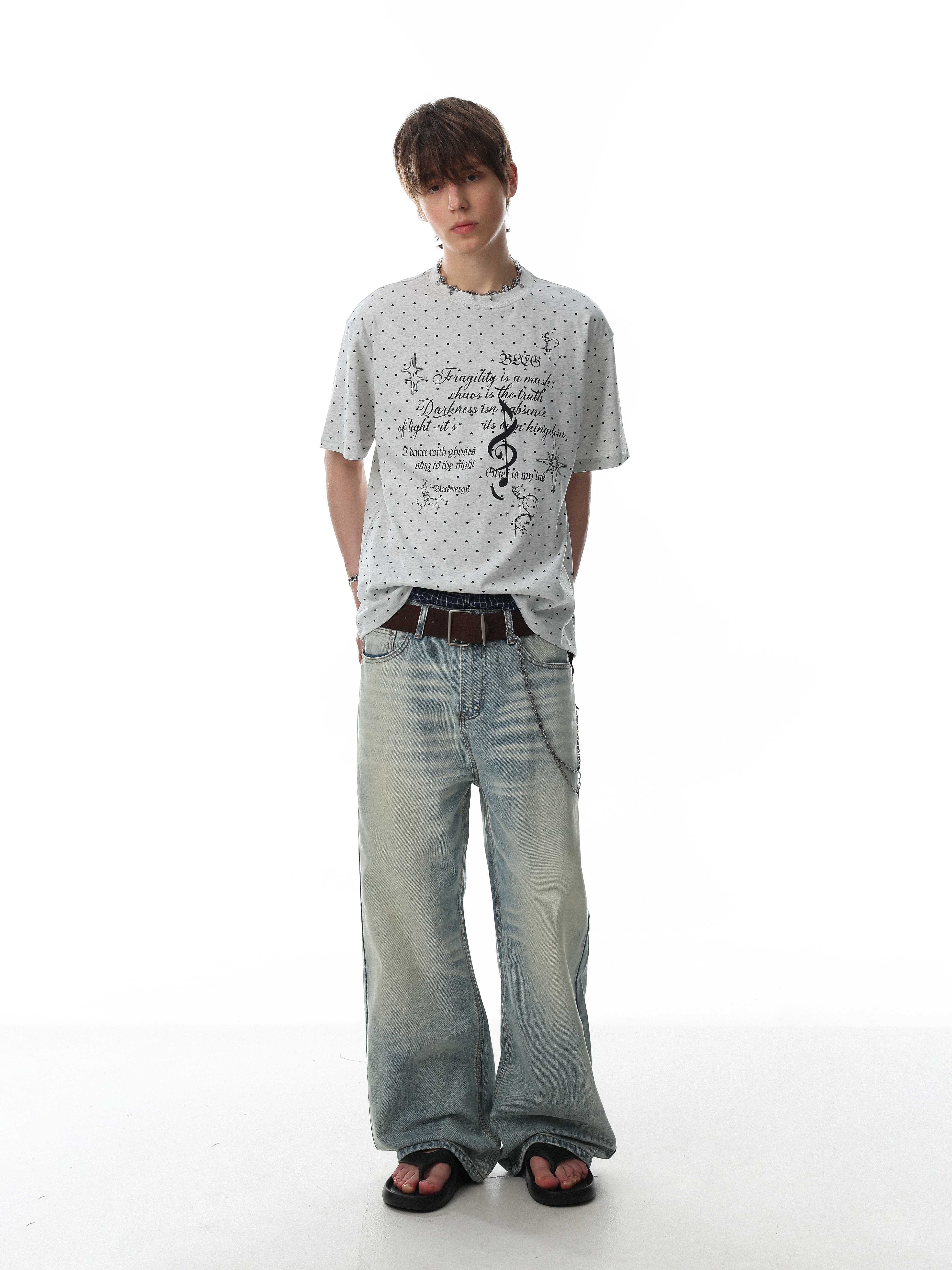 Omirad “Allover Micro-Print Graphic Tee”