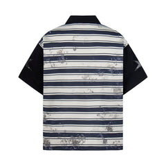Omirad Vintage Stripe Polo Tee