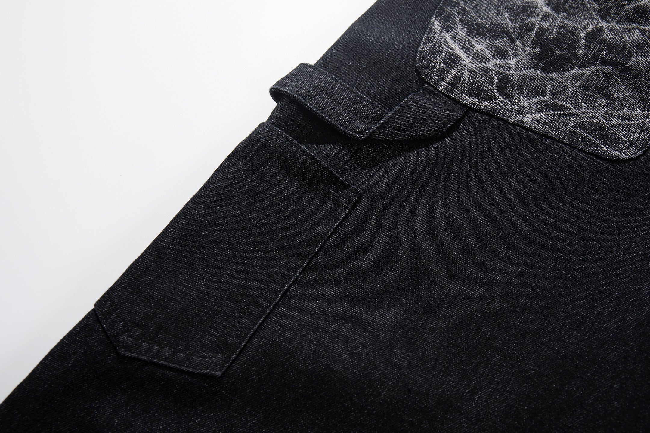 Omirad Cracked Panel Wide-Leg Pants