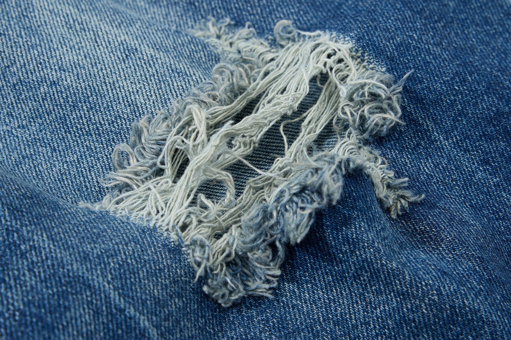 Omirad Distressed Wide-Leg Denim Jeans