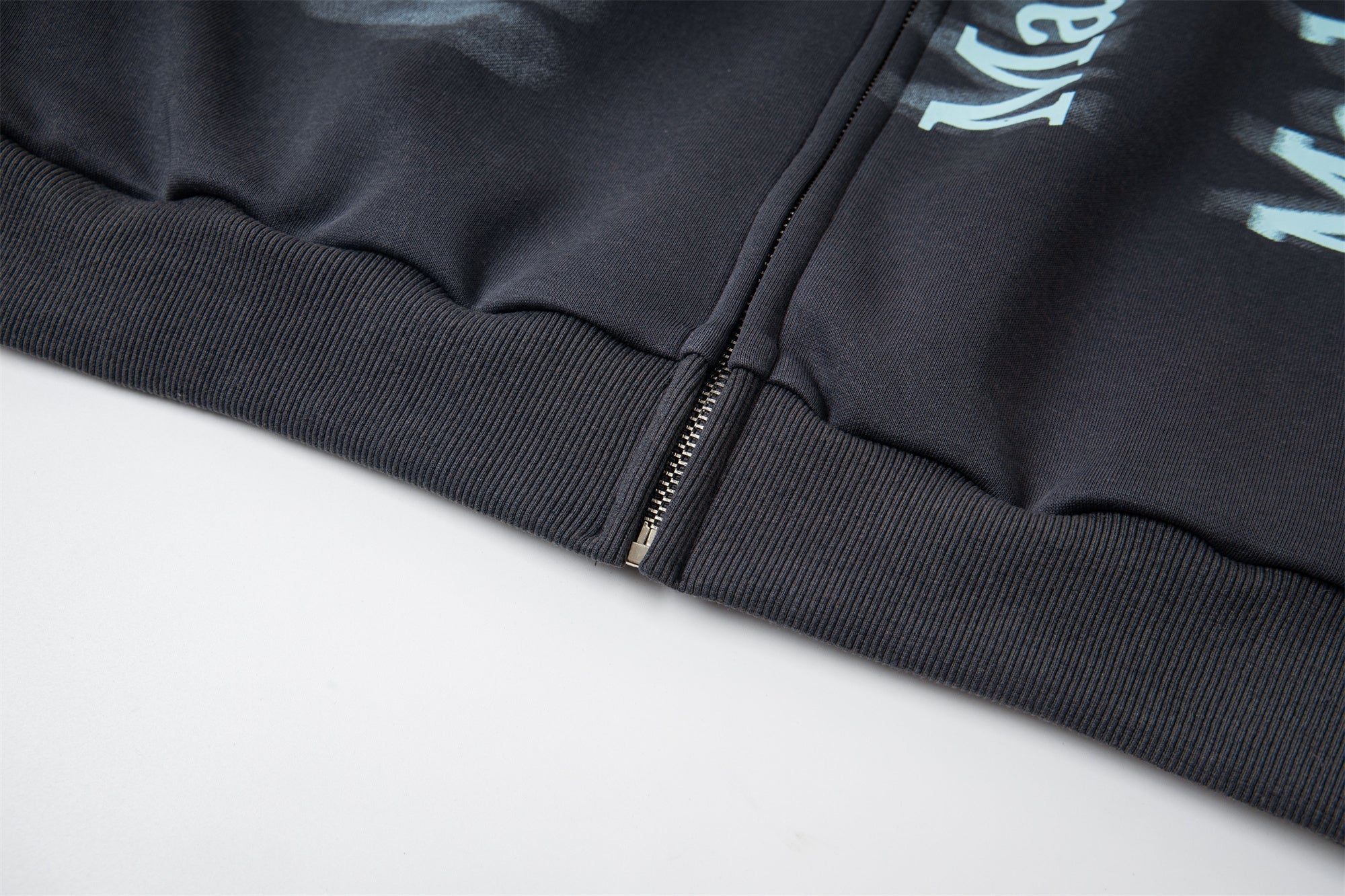 Omirad Gradient Letter Zip Hoodie