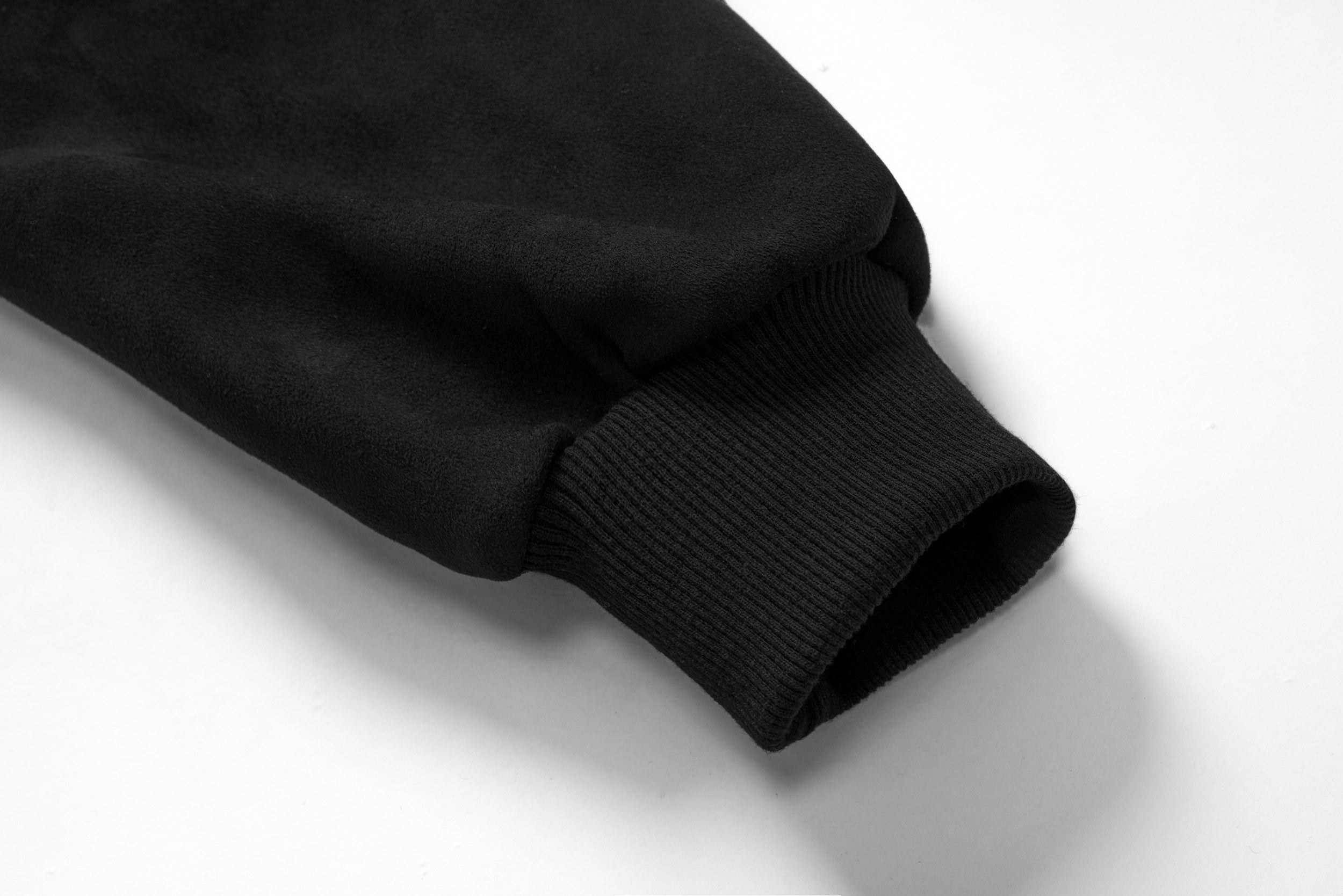 Omirad Gothic Embroidered Suede Zip Hoodie