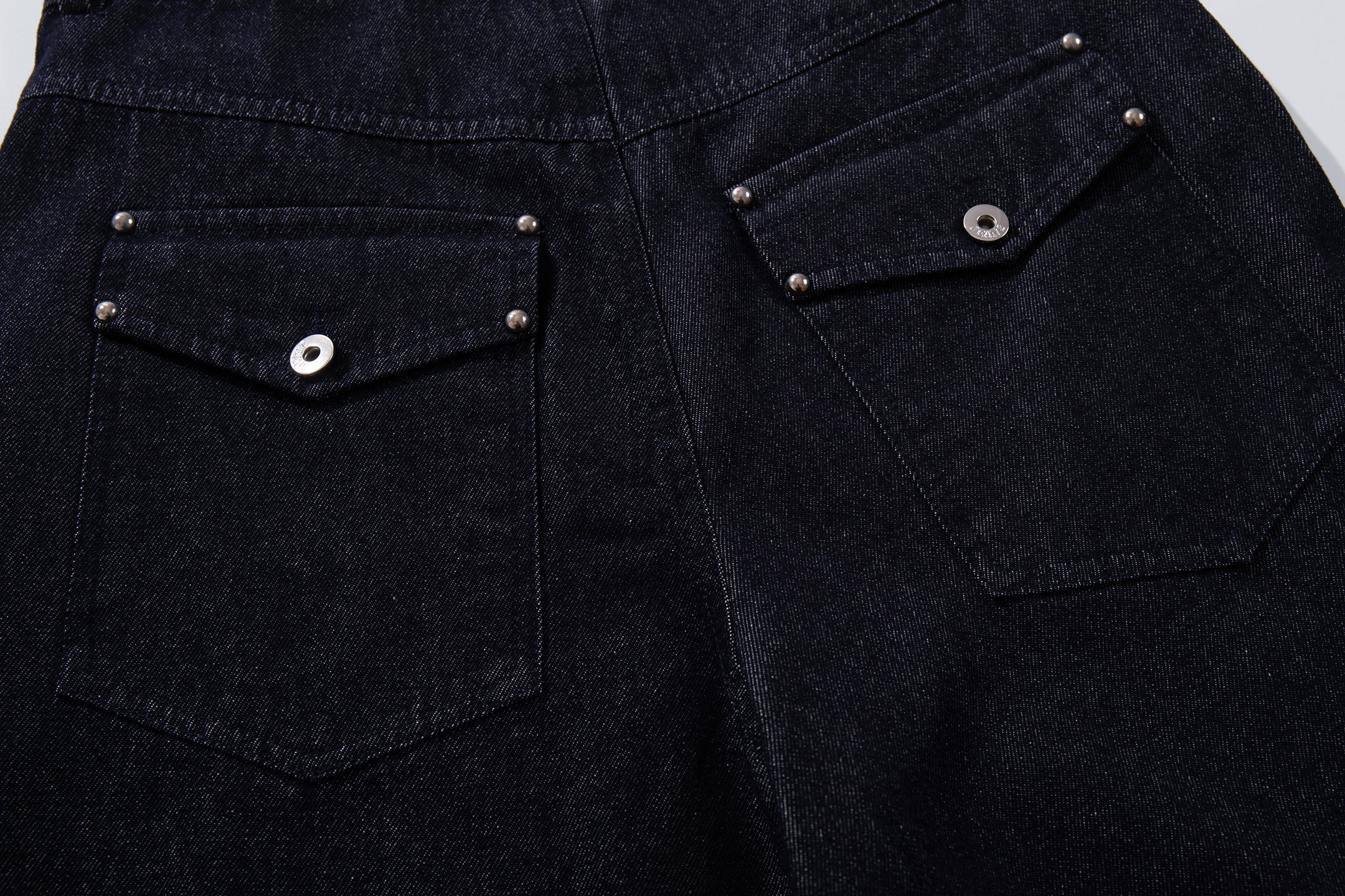 Omirad Panel Construction Wide Leg Denim Pants